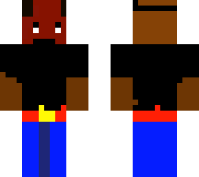 brown guy with red mask