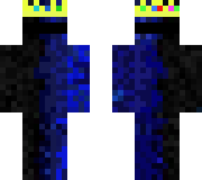 crownedbluedarquavis with blindfold