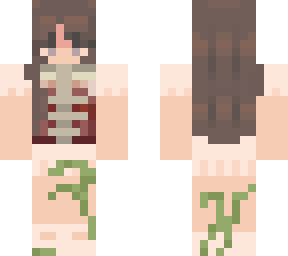 half-skeleton girl