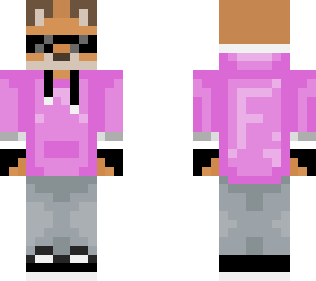 pink hoodie fox