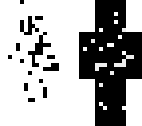 black and white fight