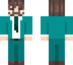 m teal suit