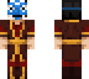 zuko from avatar w blue spirit mask
