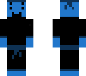 blue smiling ninja guy with four eyes
