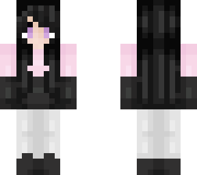 girl with pink and black hoodie