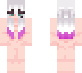 sable ward - gothic white haired girl - base