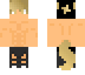 strong yellow wolf boy