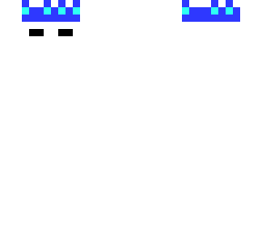 white skin blue crown