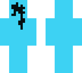 blue broken face