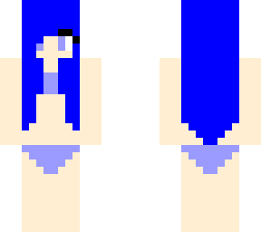 blue little girl swimsuit
