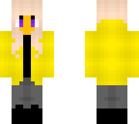 female - yellow jacket - casual outfit