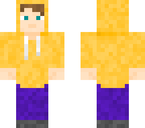person with yellow hoodie