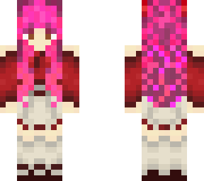risky fox girl purple and red