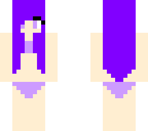 violet little girl swimsuit