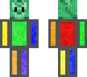 color cube w/ green cat