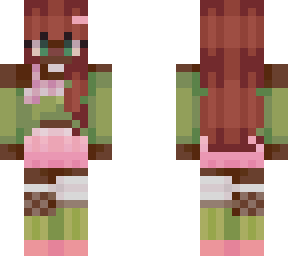 green coquette girl