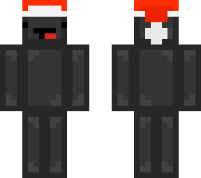 netherite guy with santa hat