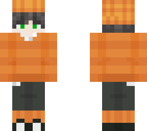 orange sweater