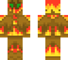 burning tree person