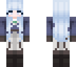 female knight blue hair