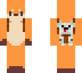fox with a pet doggy