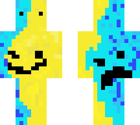 blue and yellow