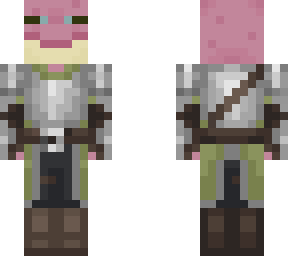 toadman knight pink & green armor slim (original by bozar6814)