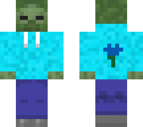 turqoise hoodie zombie