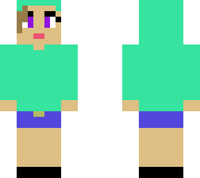 basic girl with hoodie skin