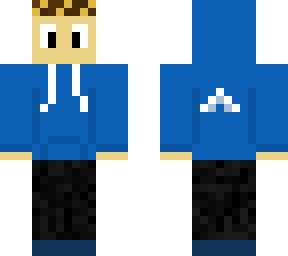 blue sweatshirt
