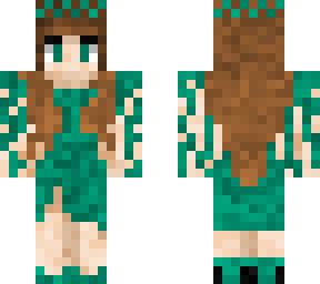 dark green flowy vines dress