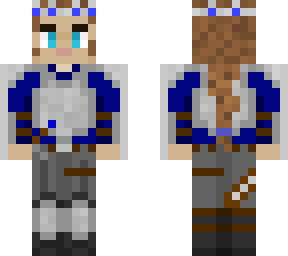 warrior blue and brown hair deeper eyes