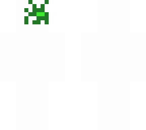 white with green eye