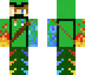 minecraft water fire skin