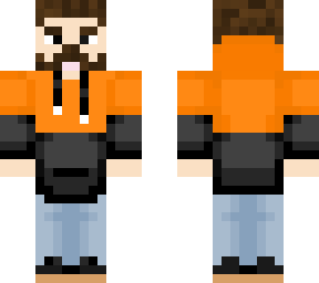 mustache orange winter theme