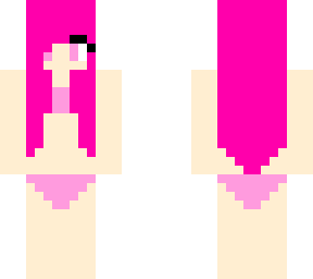 pink little girl swimsuit