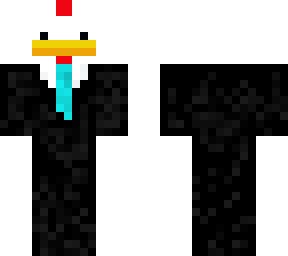 chicken in a suit