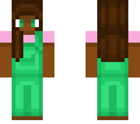 teen girl - green and pink #2