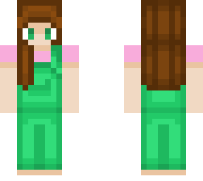 teen girl - green and pink