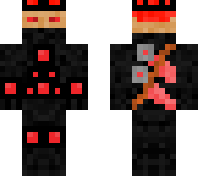 crimson knight with a crown of thorns