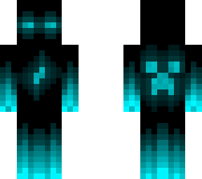 cyan and black