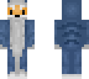 fox in a shark onesie