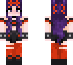 red poison darker purple hair