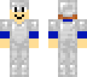 blue guy in iron armour