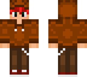 brown hoodie red hair