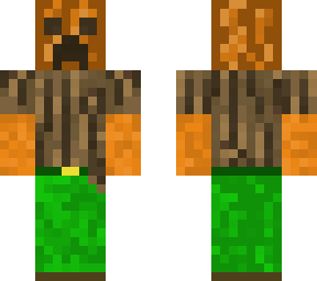 creeper pumpkin guy