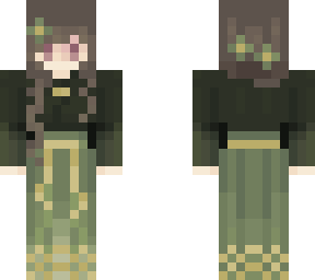 green skirt