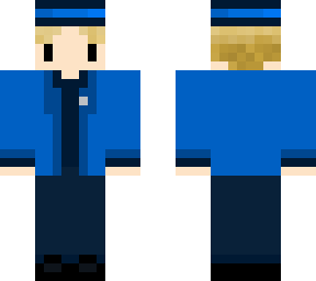 blue & black fedora suit
