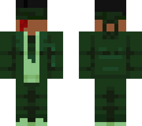 man in green of blind fate  w/ blindfold (classic base)