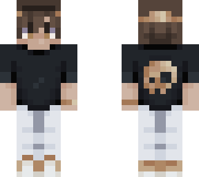 golden (jewelry w/ white pants, black shirt, skull)
